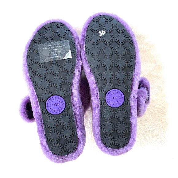 UGG Fuzz Yeah Slides in Violet Bloom - Picture 5 of 5